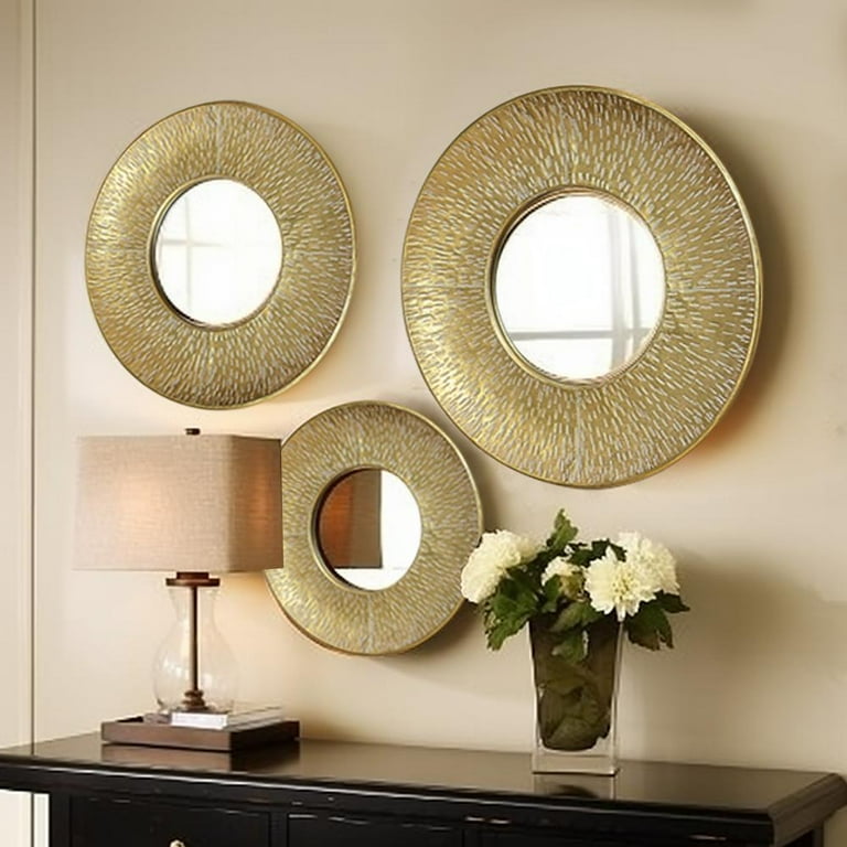 Circle wall mirror set deals
