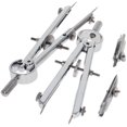 thumbnail image 2 of Utoolmart Spring Bow Compass Protractor Set with Lock for Drafting Drawing Math 2 in 1 Set, 2 of 3