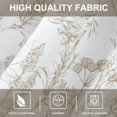 thumbnail image 5 of Semi Sheer Kitchen Curtain Valances, Brambleberry Pattern Light Filtering Drapes for Living Room, 1 Panel Decorative Solid Window Treatment for Nursery, 52 x 18 Inches, 5 of 6