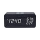 thumbnail image 2 of Reloj despertador digital con carga inalámbrica, monitor digital de temperatura y humedad, tres alarmas, alarma con función de repetición, reloj electrónico, 2 of 6