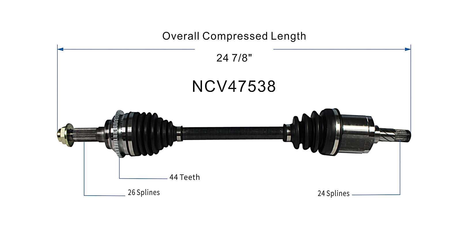 GSP NCV47538 GSP New CV Axle Fits select: 1999-2000 MAZDA PROTEGE, 2001 MAZDA PROTEGE DX/LX