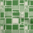 thumbnail image 1 of oneOone Cotton Silk Green Fabric Geometrical Craft Projects Decor Fabric Printed By The Yard 42 Inch Wide, 1 of 4