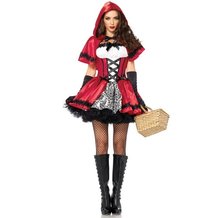 Sexy Gothic Red Riding Hood Costume for Women