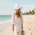 thumbnail image 4 of vlrwzc Rhinestone Fringe Western Cowboy Hat, Sparkling Cowgirl Hat for Festivals and Concerts, 4 of 7