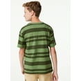 thumbnail image 4 of Free Assembly Boys Short Sleeve Stripe Tee, 2-Pack, Sizes 4-18, 4 of 7