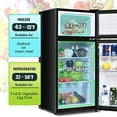thumbnail image 4 of Compact Refrigerator, Safeplus 3.4 cu ft. Unit Cold-rolled Sheet Mini Refrigerator with freezer, Dorm fridge with Adjustable Removable Shelves,Black, 4 of 9