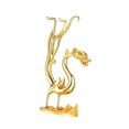 thumbnail image 4 of Porta varillas de incienso Quemador de incienso Figura decorativa Multifuncional Creativo Oro, 4 of 9