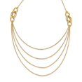 thumbnail image 1 of Diamond2Deal 14K Yellow Gold Four Layer Rope Chain Necklace 18inch for Women, 1 of 5