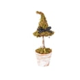 thumbnail image 2 of Byndra Halloween Witch Hat Topiary, Halloween Decorations Indoor Outdoor Rustic Farmhouse Decor, 8.7 Inch Plastic Moss Pot Tabletop Ornament for Tiered Tray, Mantel, Shelf, 2 of 7