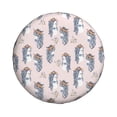 thumbnail image 4 of Spare Tire Cover, Funny Long Hair Horse Flower Pink Wheel Cover Tire Covers For Trailers Car Truck Camper Universal Tire Covering Fits Diameter14"-17", 4 of 4