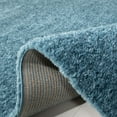 thumbnail image 4 of SAFAVIEH August Carlene Solid Plush Shag Area Rug, Turquoise, 9' x 9' Round - Large - Modern Design, Turquoise, Non-Shedding & Easy Cleaning, Ultra Plush Thick Pile, Ideal for Living Room, Bedroom, 4 of 9