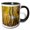 Black/White, variant on 3drose, Colorado, Uncompahgre National Forest. Aspen Forest Road in Autumn., 15oz Mug
