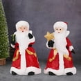 thumbnail image 1 of Conjunto de 2 figuras de Papá Noel para centros de mesa, decoraciones navideñas, adorables adornos de escritorio para fiestas, estantes, dormitorios,, 1 of 8