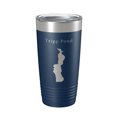 thumbnail image 1 of Tripp Pond Tumbler Lake Map Travel Mug Insulated Laser Engraved Coffee Cup Maine 20 oz Navy Blue, 1 of 1
