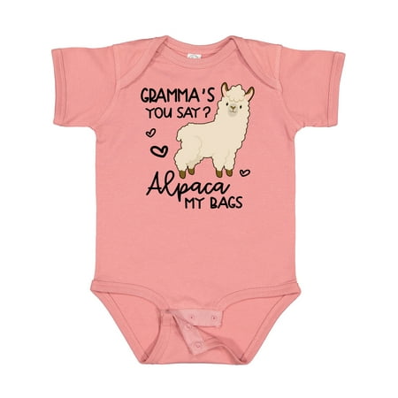

Inktastic Gramma s You Say Alpaca My Bags Gift Baby Boy or Baby Girl Bodysuit