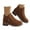 Brown, variant on Oyedens Winter Ankle Booties for Women Round Toe Block Ankle Boots Fall Dress Shoes Short Snow Boots