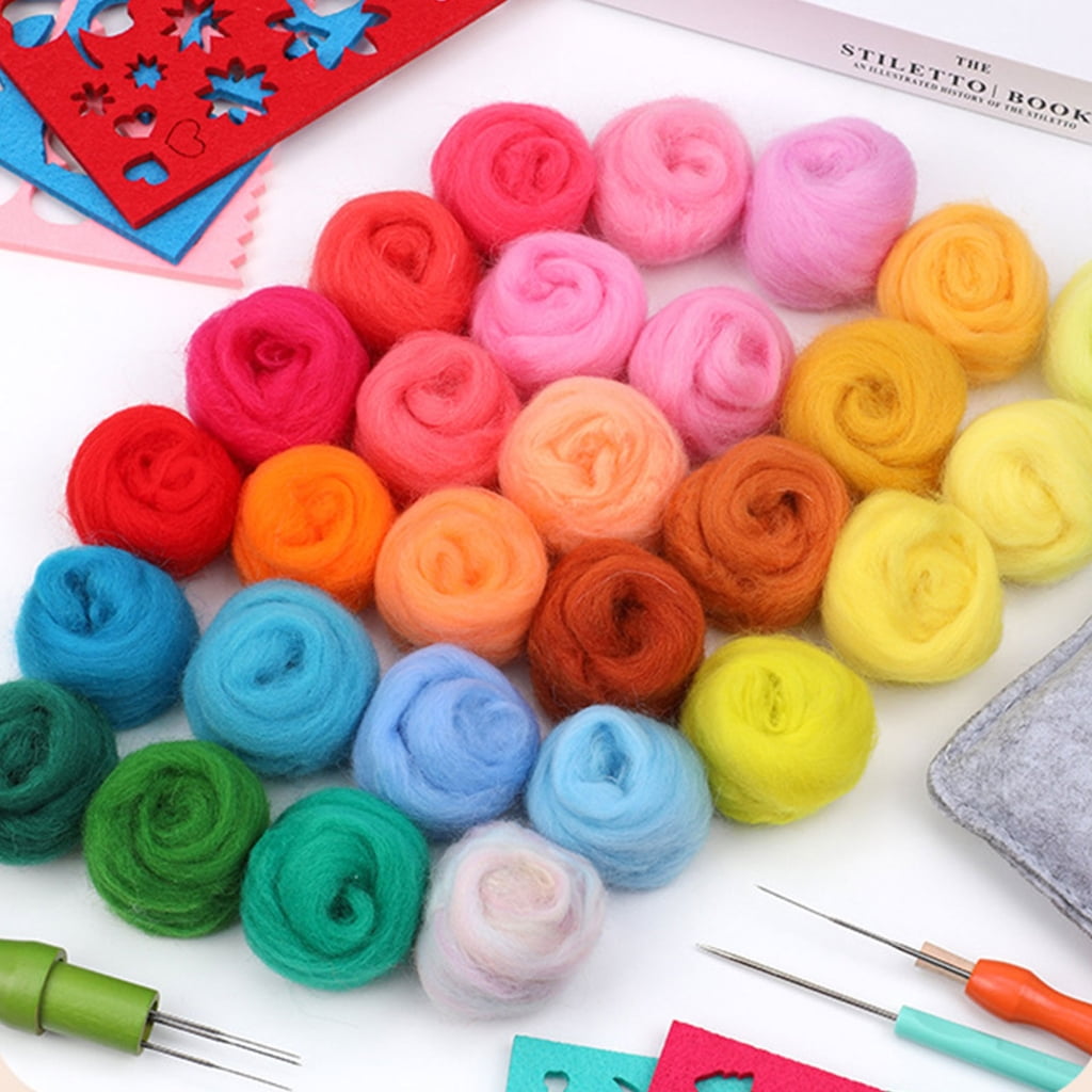Needle Felting Starter Kits with Needle Pliers Felting Supplies for DIYs CraftAn1ma1Toy Felting Tool