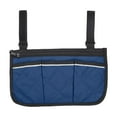 thumbnail image 1 of Wheelchair Side Bag Armrest Storage Pouch With Cup Holder And Reflective Strip For Wheelchairs Or Rollators, 1 of 4