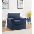 thumbnail image 2 of OSP Home Furnishings Ashton Chair with Navy Slip Cover, 2 of 8