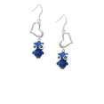 thumbnail image 2 of Delight Jewelry Resin Blue Snow Owl Open Heart French Earrings, 2 of 4