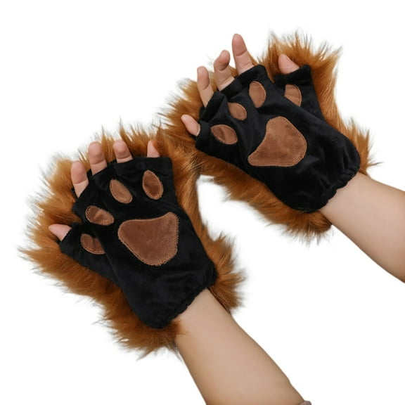 Accoutrements Plush Accessories Neko Girl Ear Finger Gloves for Daily Wear