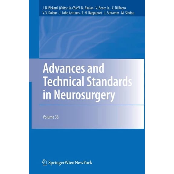 Advances and Technical Standards in Neur Advances and Technical Standards in Neurosurgery, Book 38, (Paperback)