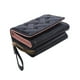 thumbnail image 2 of Jumpingount Cartera pequeña triple de moda de PU, versátil, fácil de guardar, cartera bonita con tarjetero para mujer Bolsas de mensajero y de hombro negro, 2 of 6