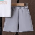 thumbnail image 6 of Gubotare Baby Boy Summer Outfit Boys Hawaiian Outfit 2Pcs Kids' Summer Beach Clothes Set Luau Tropical Shirt Top +Shorts for Children 3T 4T (Grey,3-4 Years), 6 of 6