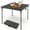 Gray, variant on Spaco Portable Folding Camping Table with All-Weather HDPE Tabletop and Rustproof Steel Frame, Utility Table, Camping and Party, White