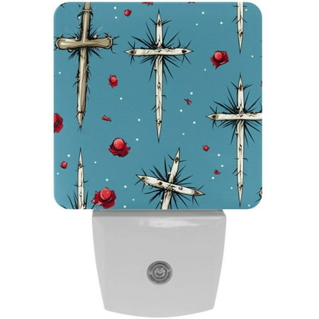 

Easter LED Square Night Light - Modern and Stylish Plug-in Lamp for Bedside or Hallway - Energy Efficient and Soft Glow Indoor Lighting