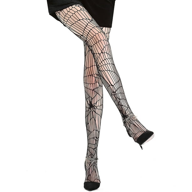 jovati Stockings for Women Pantyhose Women Halloween Skull Pantyhose  Fishnet Stockings Halloween Black Stockings 