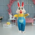 thumbnail image 6 of XGFHYJEH 1.5M Easter Decoration, Easter Inflatables, Blow up Waster Inflatables, Easter Bunny Inflatable, Easter Decorations Outdoors, Outdoor Easter Decor, Easter Yard Decor, 6 of 7