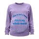 thumbnail image 4 of RKSTN Women's Maternity Sweatshirts Plus Size Crewneck Pregnancy Graphic Print Pullover Hoodless Sweatshirts Top Womens Casual Oversized Round Neck Loose Comfy Funny Printed Long Sleeve T Shirts, 4 of 7