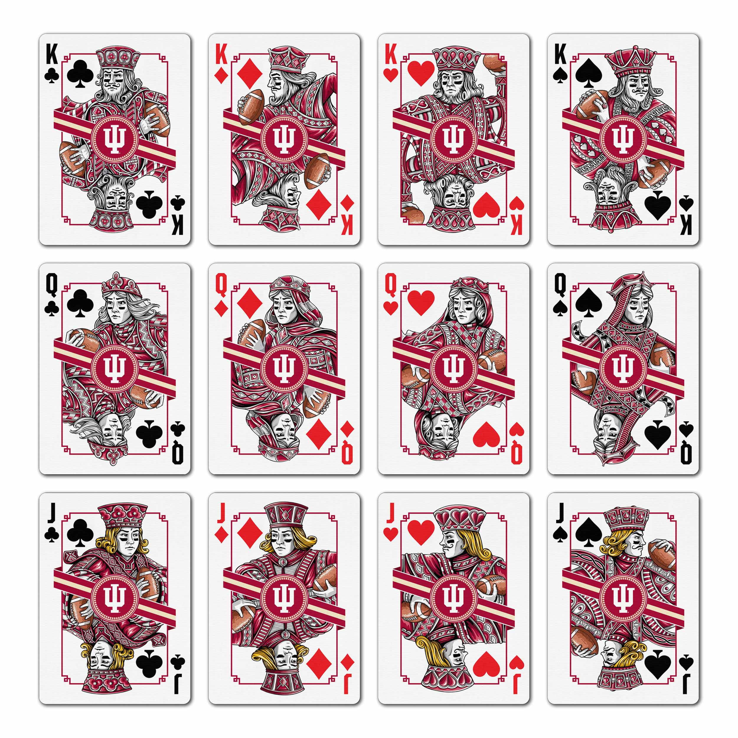 YouTheFan NCAA Indiana Hoosiers Classic Series Playing Cards