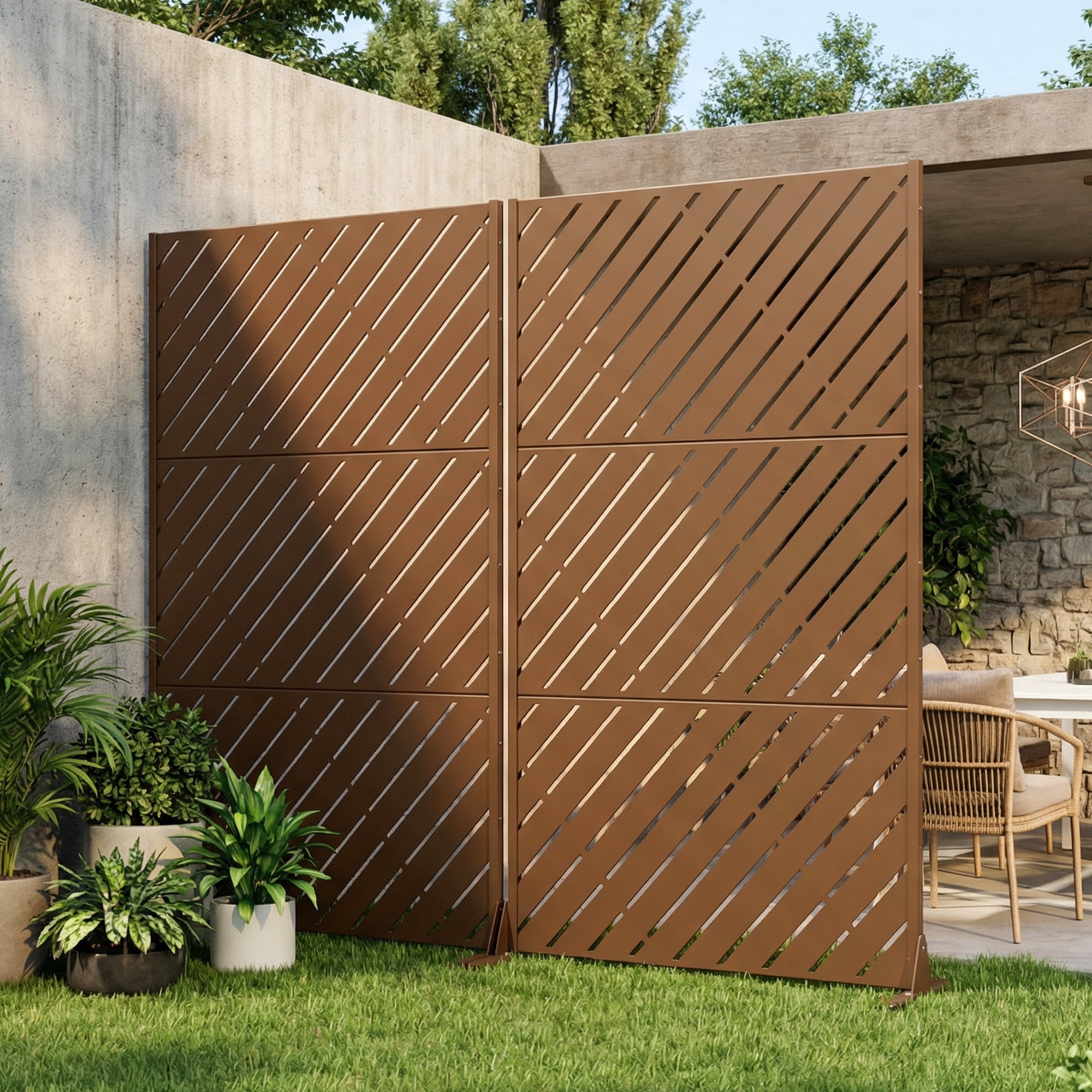 Outdoor Metal Privacy Screen