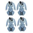 thumbnail image 5 of Bolsa de almacenamiento de cubiertos de conejito de Pascua, bolsillo, cuchara, tenedor, cuchillo, soporte para cubiertos, 4 Uds., 5 of 5