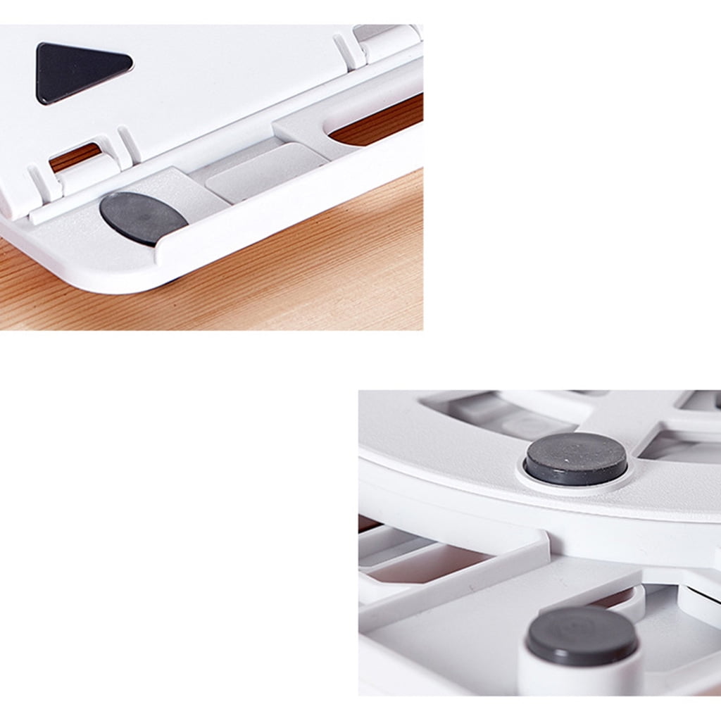 Ergonomic Notebook Stand Portable Foldable Laptop Phone Holder with Heat-Vent to Elevate Laptop 11-17inch 360° Rotating