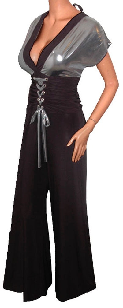 black pantsuit jumper