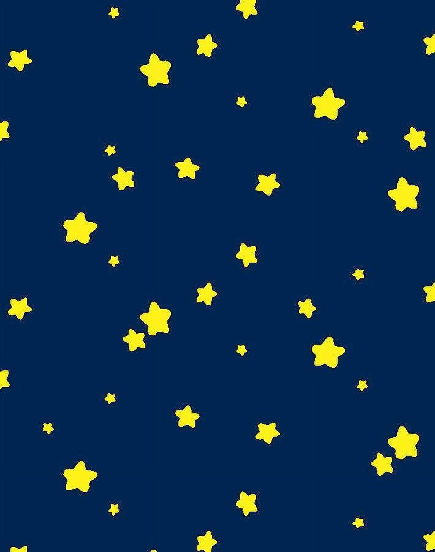 Shooting Stars Removable Vinyl Wallpaper by Barbie - Midnight