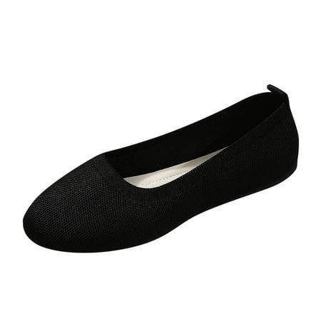 

Pyhlmscde Women s Loafer Round Toe Ballet Flat Shoe Woven Orthopedic Shoes Breathable Soft Shoes Casual Classic Slip on Shoes Loafers Arch Support