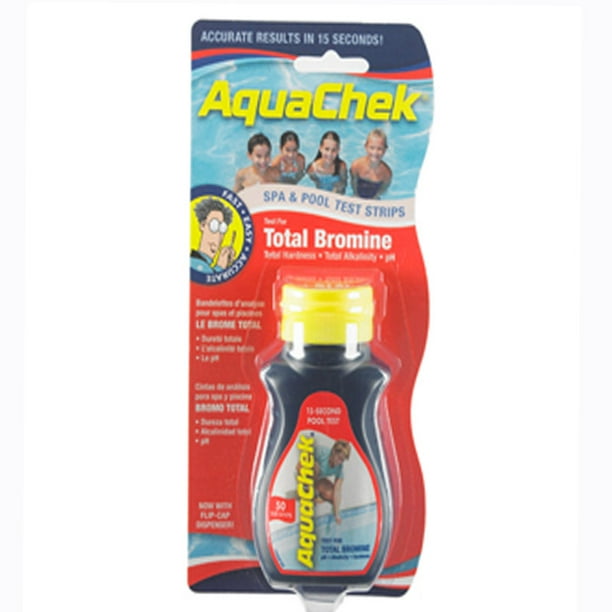 Aquachek Red Bromine Test Strips for Pools and Spas, 50 Strips