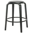 thumbnail image 6 of SAFAVIEH Luella Round Backless Counter Stool, Black (Set of 2), 6 of 12