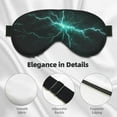 Uemuo Green Lightning Flash Pattern Sleep Eye Mask Light Blocking