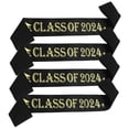 thumbnail image 1 of 4Pcs Black Senior 2024 Satin Sashes Graduation Celebration Shoulder Strap Senior Cheer Sash, 1 of 9
