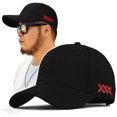 thumbnail image 4 of Chapeau de Baseball Réglable Femmes Hommes Randonnée Vacances Anniversaire Cadeau Camping Adultes Coton Casquette Style Décontracté Coiffure Accessoires de Tête Noir L, 4 of 9