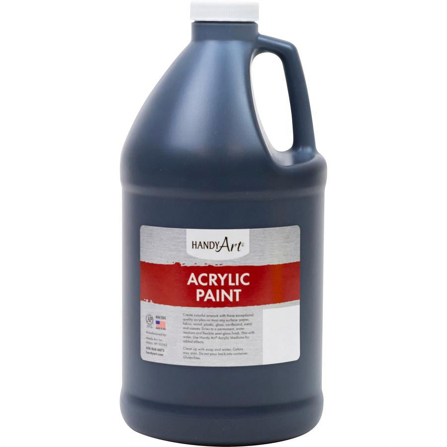 Handy Art Acrylic Paint Half Gallon, Mars Black