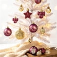 thumbnail image 5 of Fmbmuo Christmas Decorative Ball Pendant 35Pcs Colorful Plastic Ornaments for Tree Wedding Scene Decor Christmas Decor,Multicolor, 5 of 5