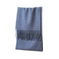 thumbnail image 2 of Becaristey Fashionable And Warm Scarf Multiple Colors Available Accessory For All Occasions Lightweight Misty Blue, 2 of 6