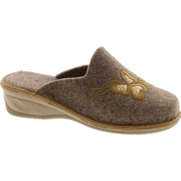 SC Home Collection Womens 12017 Natural Wool Cozy House Slippers Made in Europe