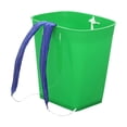 thumbnail image 2 of Cesta trasera para almacenar frutas, cubo de agua ligero con correas para los hombros para ir de compras, recoger setas, pescar al aire libre Verde, 2 of 8